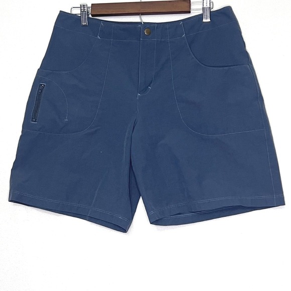 Title nine Pants - Title Nine Clamber Hiking Shorts Womens 12 Blue Gray Nylon Stretch Gorpcore 7 in